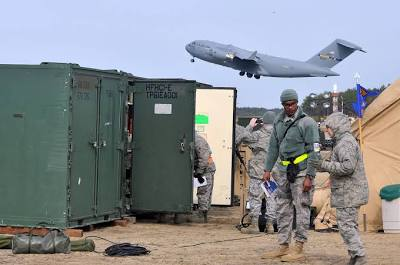 Military C-17 aircraft operations